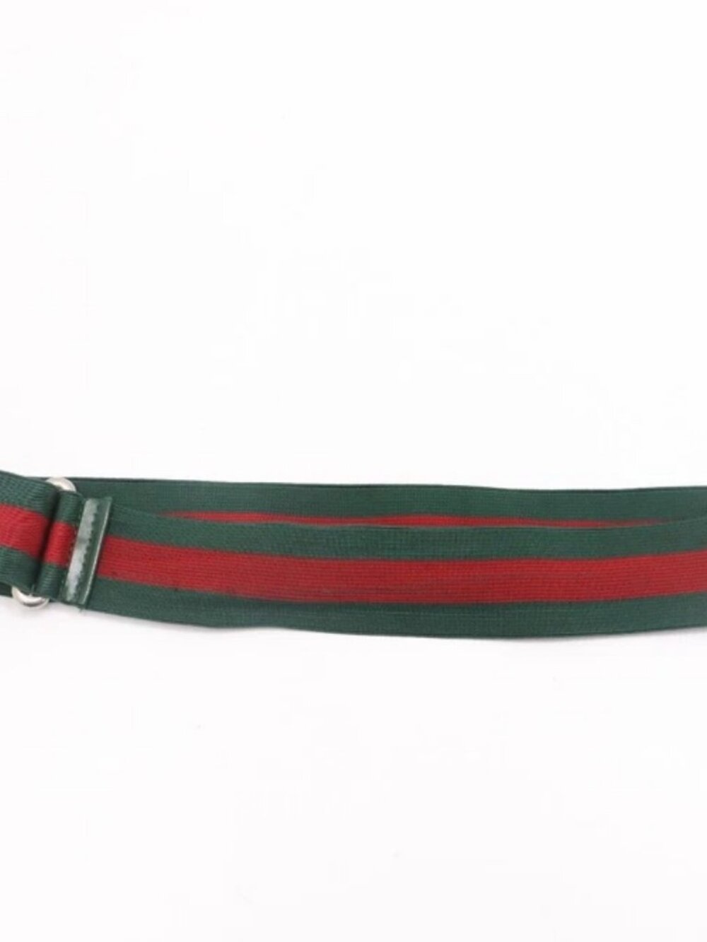 GUCCI Web Cloth Belt Womens Size 105/42 189813